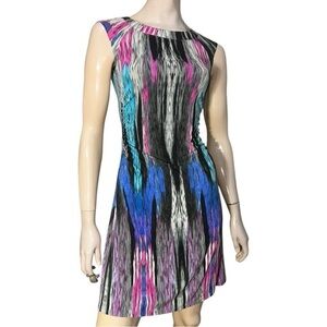 Three Dots for Bloomingdale’s Women’s S Multi Color Streaked Jersey Mini Dress